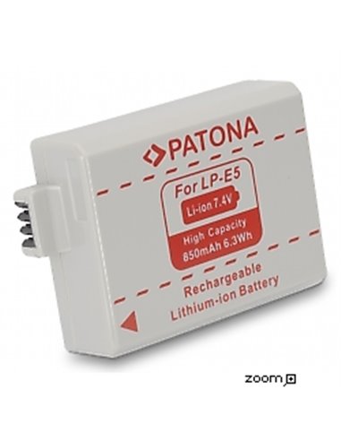 Batteri för Canon LP-E5 850mAh 7.4V - supersnabb leverans | eQuipIT