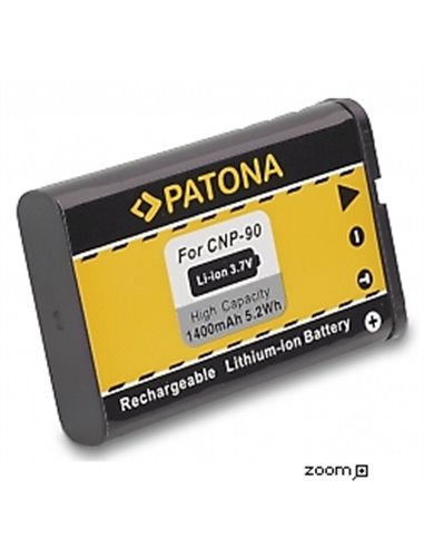 Batteri för Casio NP-90 1400mAh 3.7V - supersnabb leverans | eQuipIT