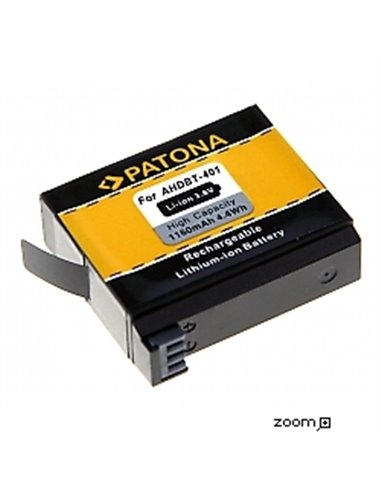 Batteri för GoPro AHDBT-401 Hero 4+ 1160mAh 3.8V - supersnabb leverans | eQuipIT