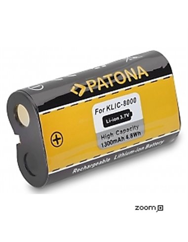 Batteri för Kodak Klic 8000 1300mAh 3.7V - supersnabb leverans | eQuipIT