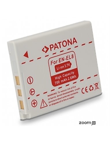 Batteri för Nikon EN-EL8 600mAh 3.7V - supersnabb leverans | eQuipIT