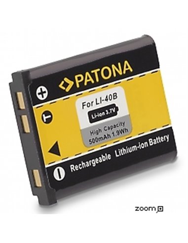 Batteri för Olympus Li-40b 500mAh 3.7V - supersnabb leverans | eQuipIT