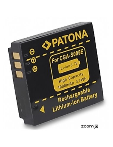 Batteri för Panasonic CGA-S005 1000mAh 3.7V - supersnabb leverans | eQuipIT