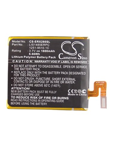 Batteri för Sony Ericsson LIS1485ERPC 1840mAh - supersnabb leverans | eQuipIT