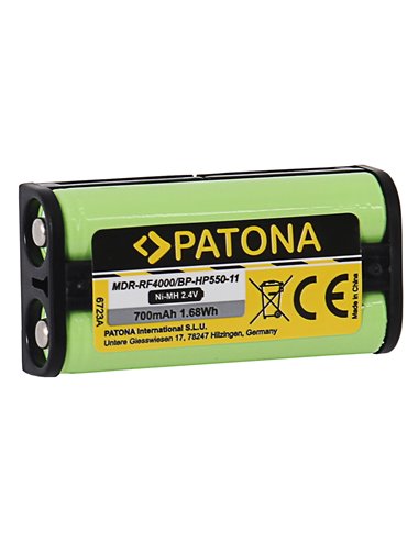 Batteri för Sony MDR-RF4000 MDR-IF245RK BP-HP550-11 2000mA